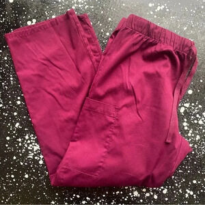Strictly Scrubs Burgundy Scrub Bottoms 👩🏾‍⚕️